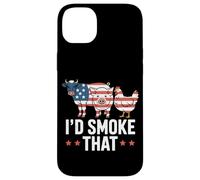 I'd Smoke That Pitmaster Grill Lover 4 Juillet BBQ Coque pour iPhone 14 Plus