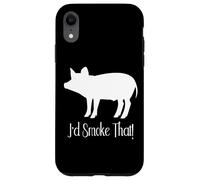 I'd Smoke That Pork Rub Smoked Funny BBQ Pork Pig for Dad Coque pour iPhone XR