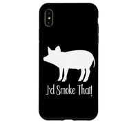 I'd Smoke That Pork Rub Smoked Funny BBQ Pork Pig for Dad Coque pour iPhone XS Max