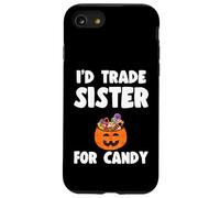 I'd Trade My Sister for Candy Frères et sœurs Blague Halloween Coque pour iPhone SE (2020) / 7/8