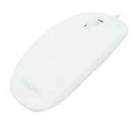 [ID0062] LOGILINK Souris Optique Filaire USB Ultra Plate 1000 dpi Blanc