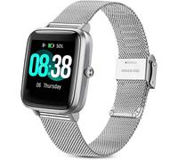 Id205l 19mm Stainless Steel Watch Strap For Grv Fc1 Idw15 Id205s Id205g Id215g Id216 Ym205l Uwatch3 Ufit Gt Bv205l Te021 Sw020 Sw021 Sw023 Smartwatch
