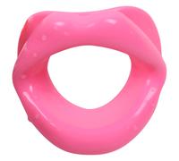 Ida Leather - bâillon ouvert (rose)