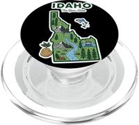 Idaho Carte Vintage de l'Idaho, État Précieux pour Aventure PopSockets PopGrip pour MagSafe