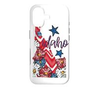 Idaho Floral Chevron Plaid Patrimoine Régional Art Coque pour iPhone 17