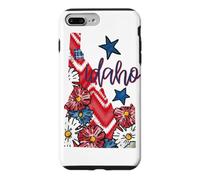 Idaho Floral Chevron Plaid Patrimoine Régional Art Coque pour iPhone 7 Plus/8 Plus