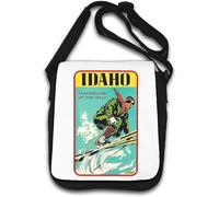 Idaho Playground of The West Skiing Sac à bandoulière vintage Blanc
