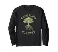 Idaho Roots Run Deep Design pour mamans, filles, grand-mères Manche Longue