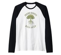 Idaho Roots Run Deep Design pour mamans, filles, grand-mères Manche Raglan