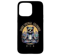 Idaho Springs Colorado Ours Abstrait Chill Zen Yoga Design Coque pour iPhone 15 Pro Max