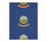 Idaho State Flag Crystal Stickers, Glitter Star Heart Shiny Transparent Decals for Mobile Phone Cases Laptop