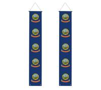 Idaho State Flag Print Class of 2025 Décorations de fête de remise de diplôme Bannière de félicitations pour porche et intérieur et extérieur Style 176