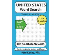 Idaho-Utah-Nevada Word Search Puzzle Book: Take a step out west for a tour of historic cities and towns 6 x 9 inches and full of adventure