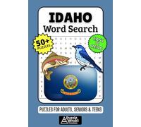 Idaho Word Search Puzzle Book: 50+ Fun & Easy-to-Read Puzzles Exploring The Gem State, Mountains & Outdoor Life, Gift for Idahoans & Nature Lovers, Adults, Seniors & Teens