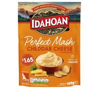 Idahoan Perfect Mash Cheddar - 8 sachets à l'intérieur - 109 g chacun - Purée de pommes de terre instantanée, parfaite en 1 minute, produit des États-Unis