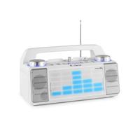 iDance Enceinte Portable 50W à LEDs Bleu AUX/FM/USB/Fader/Mixer/BT XD2