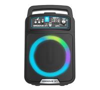 iDance Groove X1 Partybox sans Fil avec Lumières Disco, Micro Karaoké et Pied d'Enceinte Réglable - Enceinte Bluetooth 200W avec Basses Renforcées