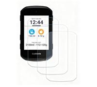 iDaPro Protection d'Ecran pour Garmin Edge 850/550 Verre Trempé [3Pcs],9H,Anti-rayure,Sans Bulle,Anti-empreinte,Installation Facile