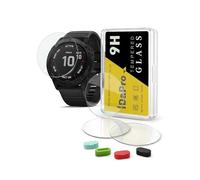 iDaPro Protection d'écran pour Garmin Fenix 6X Pro/Solar/6X 51mm | 4-Pack + 4 Bouchons anti-poussière + Boîte ABS. For 6X Pro/Solar/6X 51mm. 9H Dureté, Anti-rayures, Clarté HD