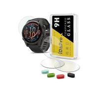 iDaPro Protection d'écran pour Garmin Fenix 8 AMOLED 43mm, Verre 9H | 4-Pack + 4 Bouchons anti-poussière + Boîte ABS. For AMOLED 43mm. 9H Dureté, Anti-rayures, Anti-bulles, Clarté HD