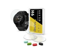 iDaPro Protection d'écran pour Garmin Forerunner 955/955 Solar, Verre 9H | 4-Pack + 4 Bouchons anti-poussière + Boîte ABS. For 955/955 Solar. 9H Dureté, Anti-rayures, Anti-bulles, Clarté HD