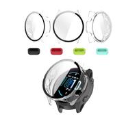 iDaPro Protection d'Ecran pour Garmin Forerunner 970 Conque-[Transparent] [3Pcs]+Bouchons anti-poussière en silicone[4Pcs],9H,Accessoires pour protection d'écran,Pare-chocs de protection pour PC
