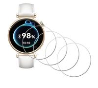 iDaPro Protection d'écran pour HUAWEI Montre GT 6/5/4 41mm, Verre trempé 9H | 4-Pack + Boîte ABS. Pas pour 46mm. 9H Dureté, Anti-rayures, Anti-bulles, Clarté HD, Anti-traces, Pose facile