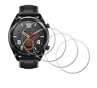 iDaPro Protection d'écran pour HUAWEI Montre GT, Verre trempé 9H | 4-Pack + Boîte ABS. For GT Active/Sport. 9H Dureté, Anti-rayures, Anti-bulles, Clarté HD, Anti-traces, Pose facile