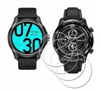 iDaPro Protection d'écran pour TicWatch Pro 5, Verre trempé 9H | 4-Pack + Boîte ABS. Also pour Pro 3 Ultra/Pro 3. 9H Dureté, Anti-rayures, Anti-bulles, Clarté HD, Anti-traces