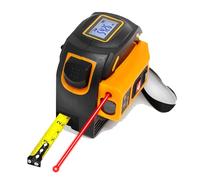 IDARA Mètre ruban numérique 2 en 1 avec laser, outil de mesure laser de 40 m et ruban à mesurer rétractable de 5 m, le ruban de mesure pour la menuiserie/construction, mètre ruban laser pieds/in/m/mm