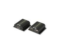 Techly IDATA EXT-E70POED extension audio/video Émetteur et récepteur AV Noir