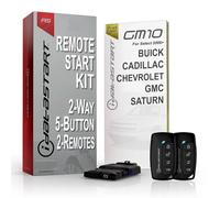iDataStart Kit de démarrage à distance pour certains véhicules Buick/Cadillac/Chevrolet/GMC/Saturn à partir de 2006 avec portée de 914,4 m (2 voies, 5 boutons, 2 télécommandes)