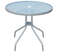 vidaXL Table de bistro Gris 80x71 cm Acier 43316