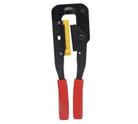 IDC Connector Crimping Tool | 45 Steel Flat Ribbon Cable Pliers for FC Terminal Cutting/Electronics/Network Wires | 6-27.5mm Crimp Height, 241mm Comfort Grip