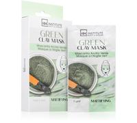 IDC Institute Green Clay Mask masque purifiant et matifiant au beurre de karité 3x8 g