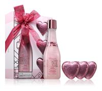 IDC Institute Scented Bath Rose Bubble Bath Set coffret cadeau pour femme