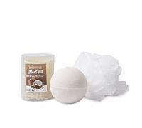 Idc institute Smoothie Coconut (200 g de sel de bain, 140 g de pétillant, éponge)