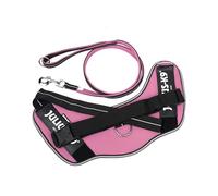 IDC Powair Bundle - Harnais IDC Powair, Taille: 2XL/3, Rose + Laisse IDC Powair, Taille: 1,2 m avec poignée et Grand Mousqueton, Rose