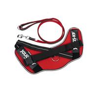 IDC Powair Bundle - Harnais IDC Powair, Taille: 2XL/3, Rouge + Laisse IDC Powair, Taille: 1,2 m avec poignée et Grand Mousqueton, Rouge
