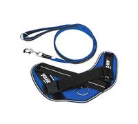 IDC Powair Bundle - Harnais IDC Powair, Taille: M/0, Bleu + Laisse IDC Powair, Taille: 1,2 m avec poignée et Grand Mousqueton, Bleu