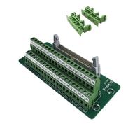 IDC40P B Terminal Block with Copper Contacts, 36V Rated, DIN Rail Mounting for PLC and Motor Control, Compatible with IDC Connectors 10P to 64P, Green