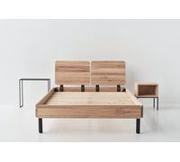 IDDO Slow Living Lit Queen Size en bois de chêne massif 160 x 200 cm - Nordy - IDDO-2-160BE-we