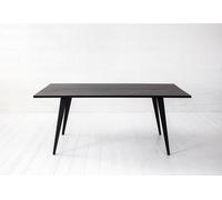 IDDO Slow Living Table à manger rectangulaire en bois et en acier 180 x 70 cm - Simple - IDDO-036-M12-WE-B