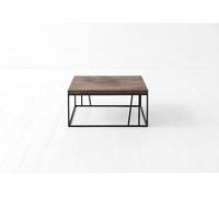 IDDO Slow Living Table basse carré en bois et en acier 85 x 85 cm - Oak magic - IDDO-039-M14-SO-B