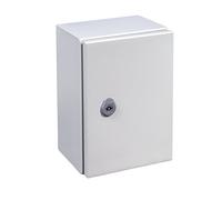 IDE GN403015 Armoires portes opaques avec plaque Gris 400 mm x 300 mm x 150 mm