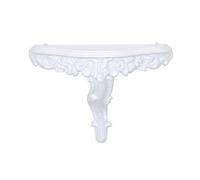 Idea Casa Étagère console blanche imitation vintage style baroque vénitien shabby chic 31 x 21 cm