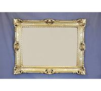 Idea Casa Grand cadre style baroque imitation vintage Différentes couleurs Peint Poste 86 x 67 cm (or)