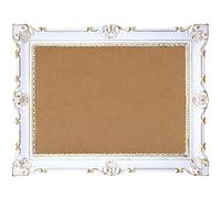 Idea Casa Venezia Style Cadre grand blanc et or style baroque imitation vintage 86 x 67 cm