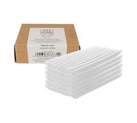 IDEA HOME 50 Bâtons de Colle 7x100 mm - Recharge Universelle pour Pistolet à Colle Chaude - Bâtons Transparents pour Bricolage, Artisanat, Loisirs Créatifs