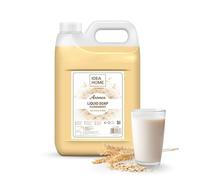 Idea Home AROMÉA Savon Liquide Mains Oat Flakes & Milk 5L - Bidon Recharge Économique - Formule Douce pH Neutre - pour Distributeurs